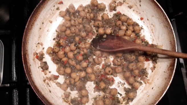 Chickpeas with plenty of chilli heat to scare away the winter chills!